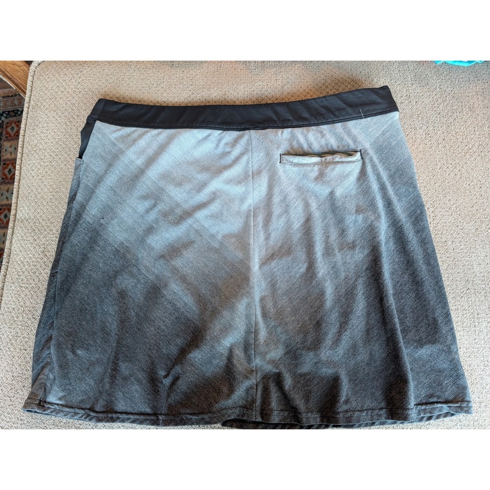Adidas Women's Skort Golf/Sport Size Large Black Gray - Picture 2 of 6